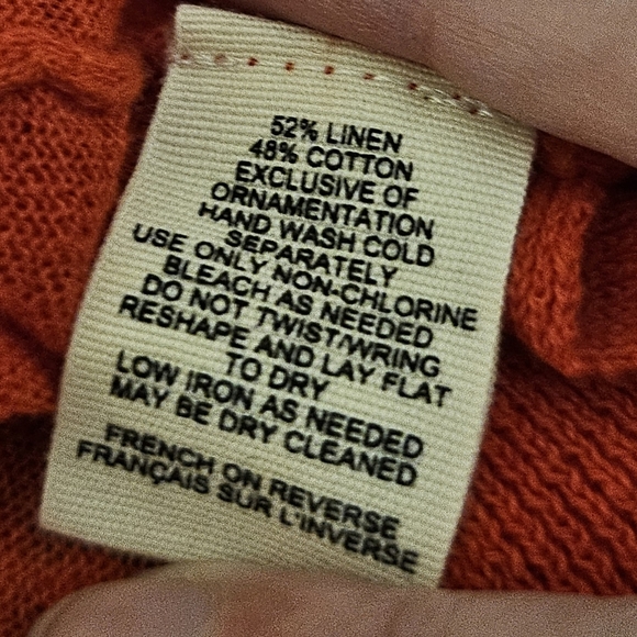 Anthropologie Moth Long Sleeve Button Up V-Neck Cardigan Size Slits Size Large - Picture 15 of 16